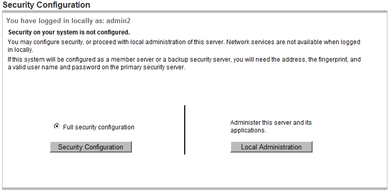 UCM Security Configuration