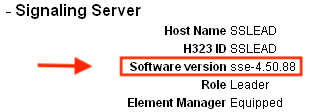 Signalling Server Version