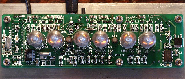 CD81 nixie clock - PCB Top View