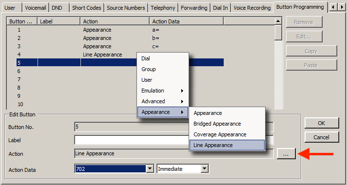 Line Appearance Settings