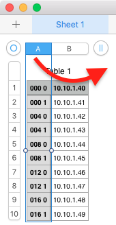 CSV in Numbers